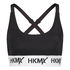 HKMX sports-BH The Crop Logo Level 1, Svart