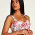 Tropical Bandeau bikinitopp med polstring, Hvit