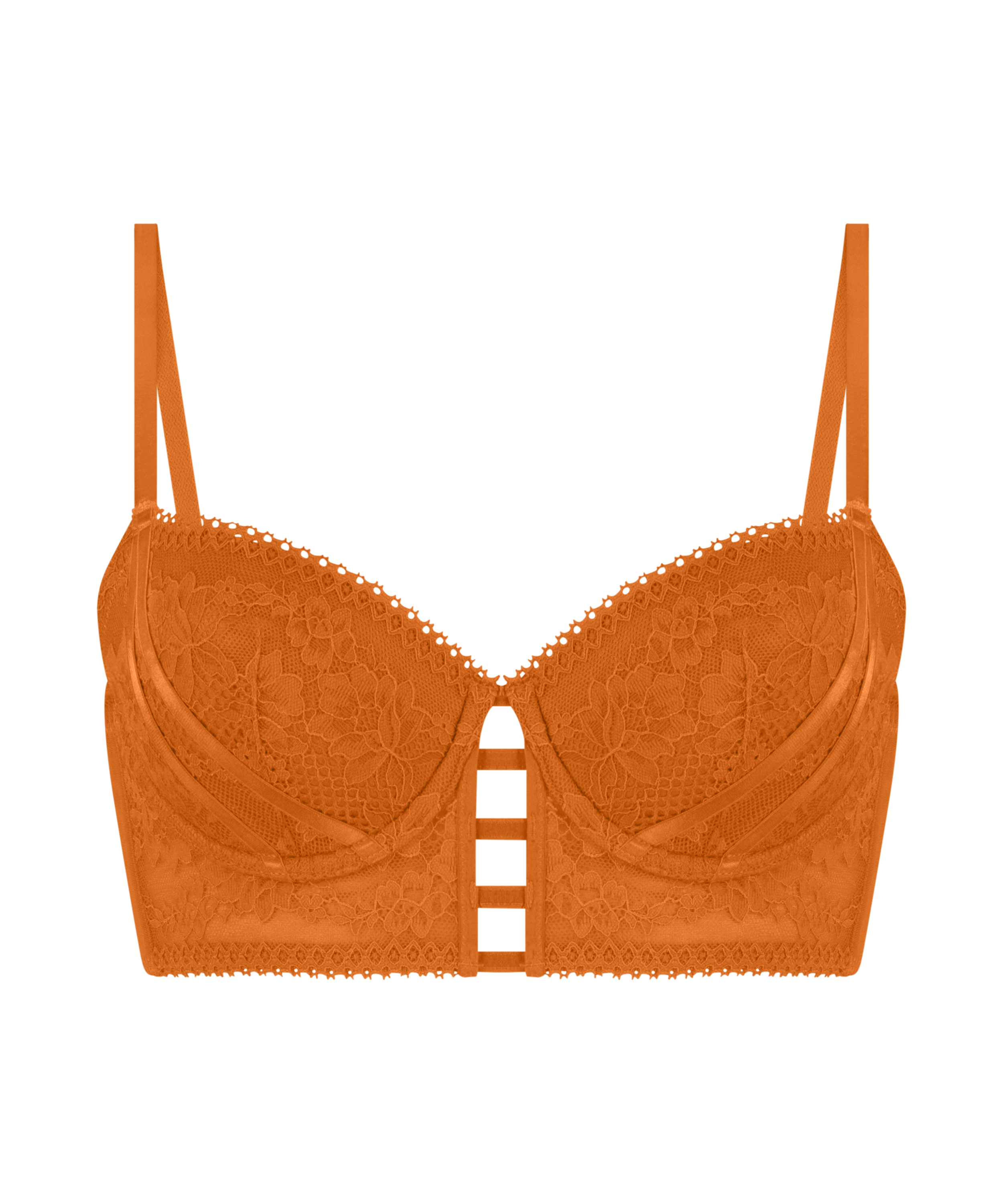 Polstret Longline BH med b&oslash;yle Vera, Oransje, main