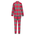 Twill pyjama set, Rød