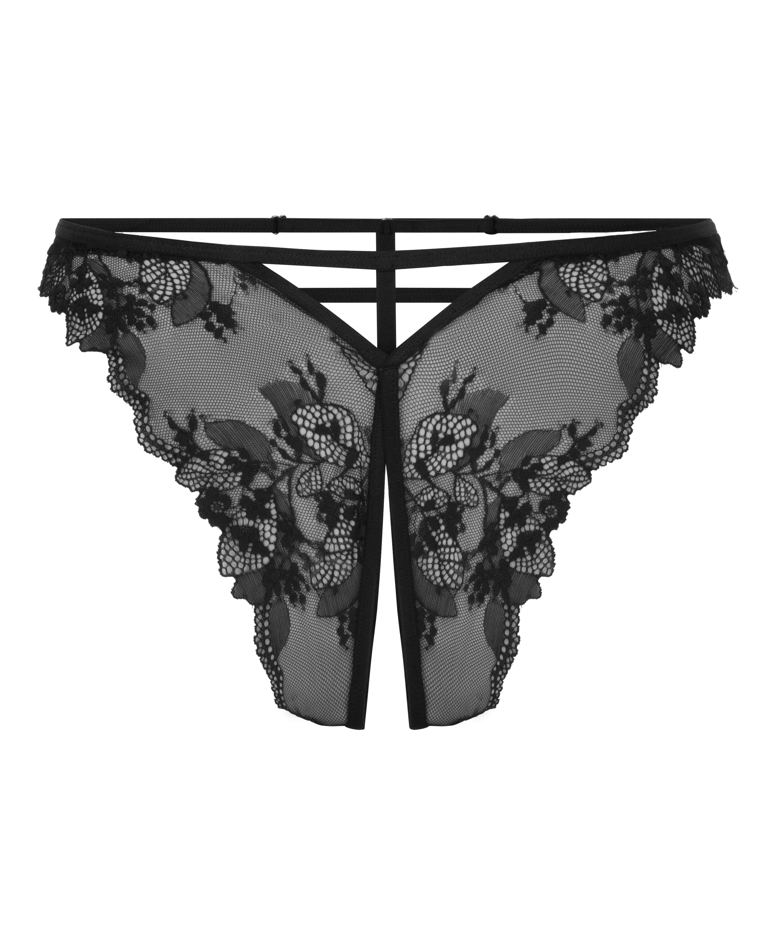 Amari Brazilian med &aring;pent skritt, Svart