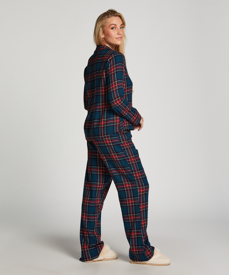 Twill pyjama set, Bl&aring;