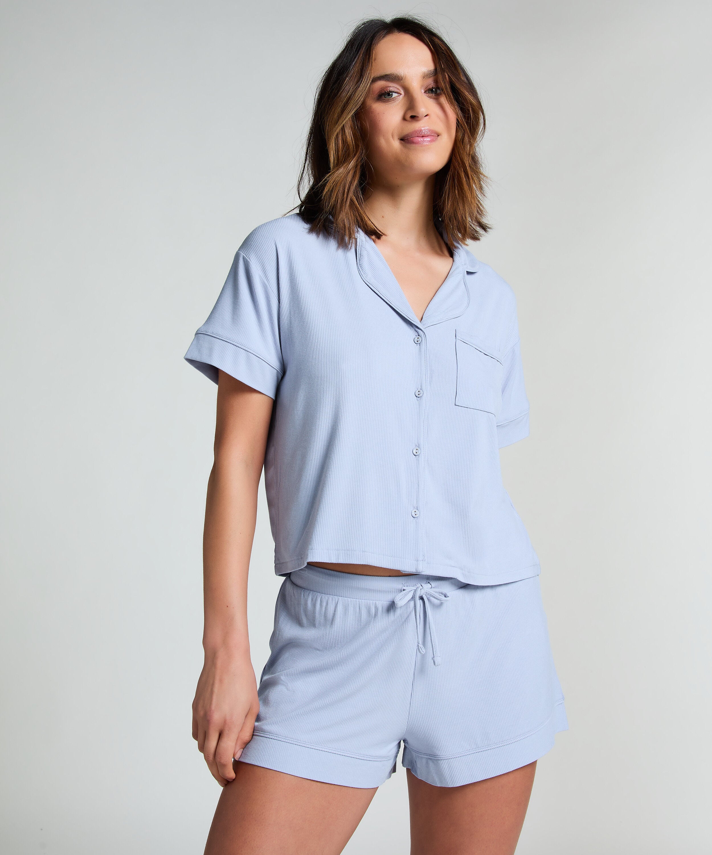 Essential kortermet jakke i jerseystoff