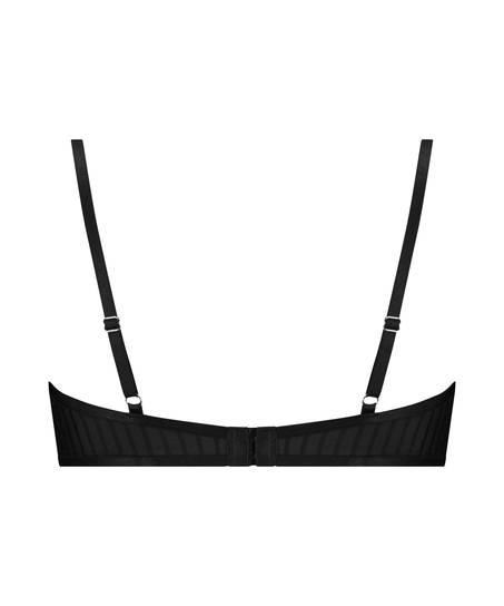 Halvpolstret sk&aring;l i BH med b&oslash;yle Dana, Svart