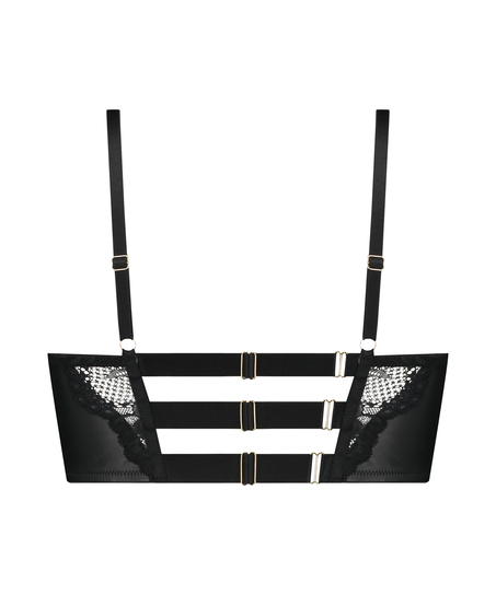 Talia Longline foret pushup-BH med b&oslash;yle, Svart