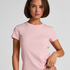 Ribbed Crew Neck Short-Sleeved Pyjama Top, Rosa