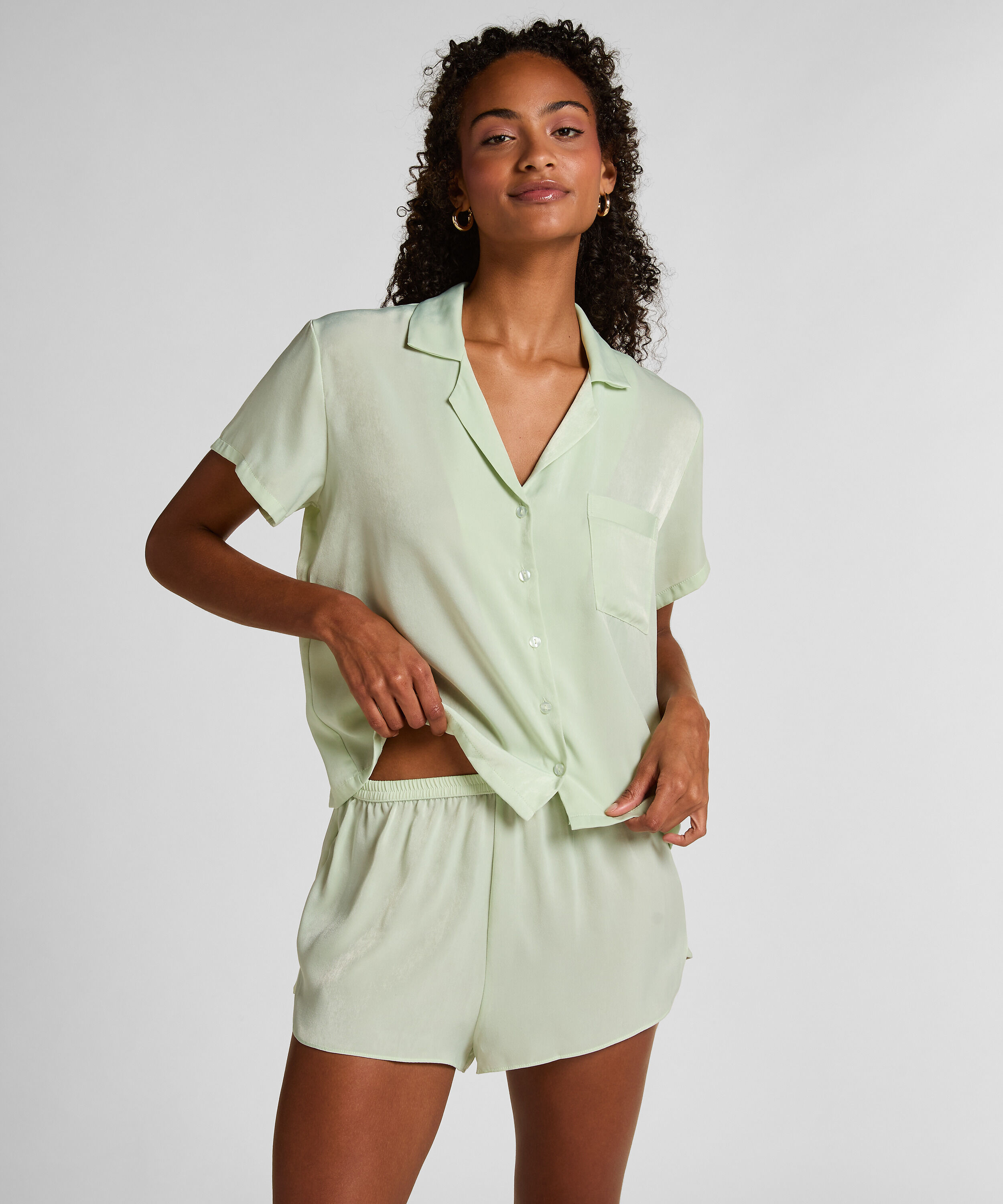 Kort Satin Minimal, Grønn