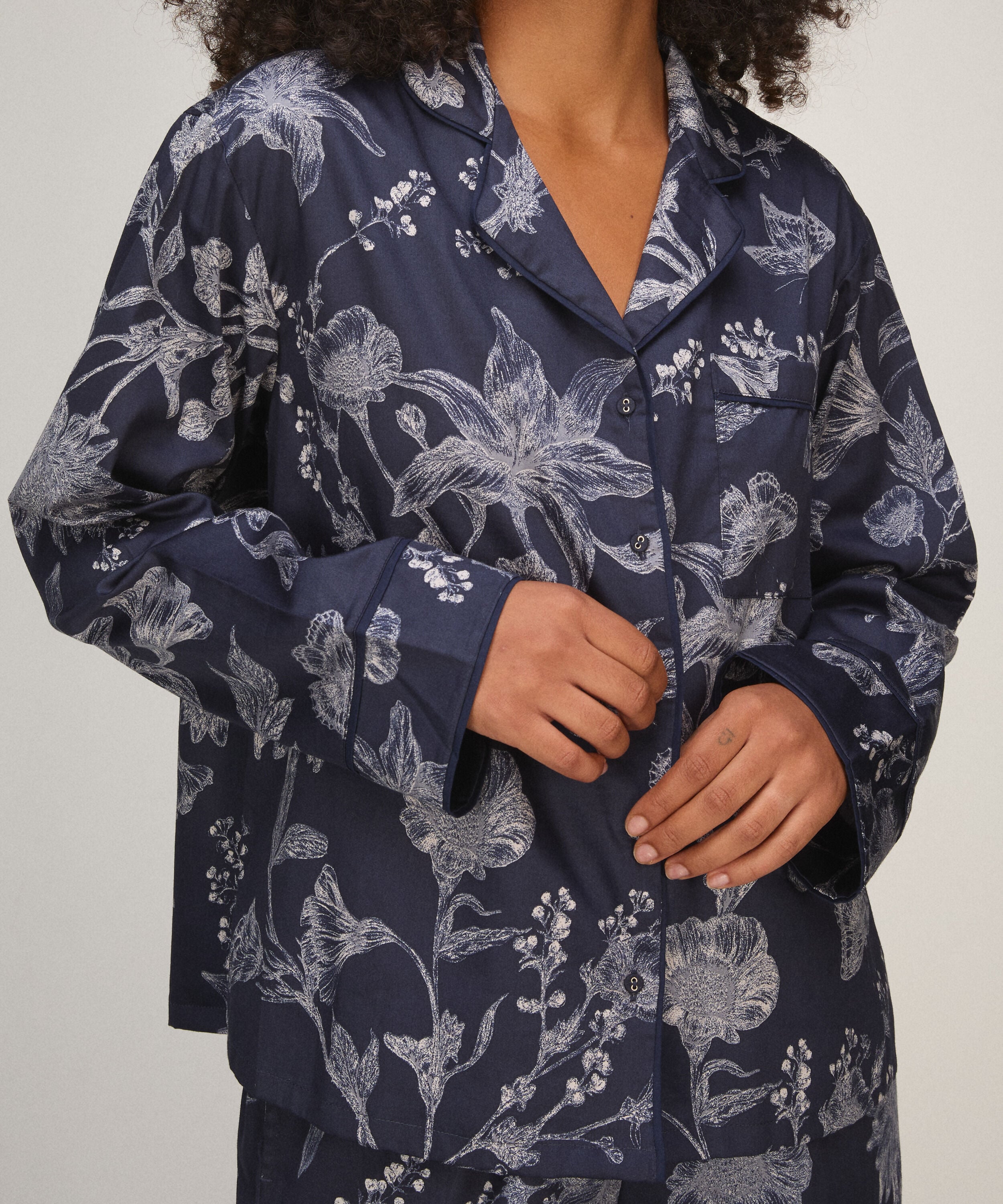 Jakke Sateen , Blå Jakke Sateen , Blå
