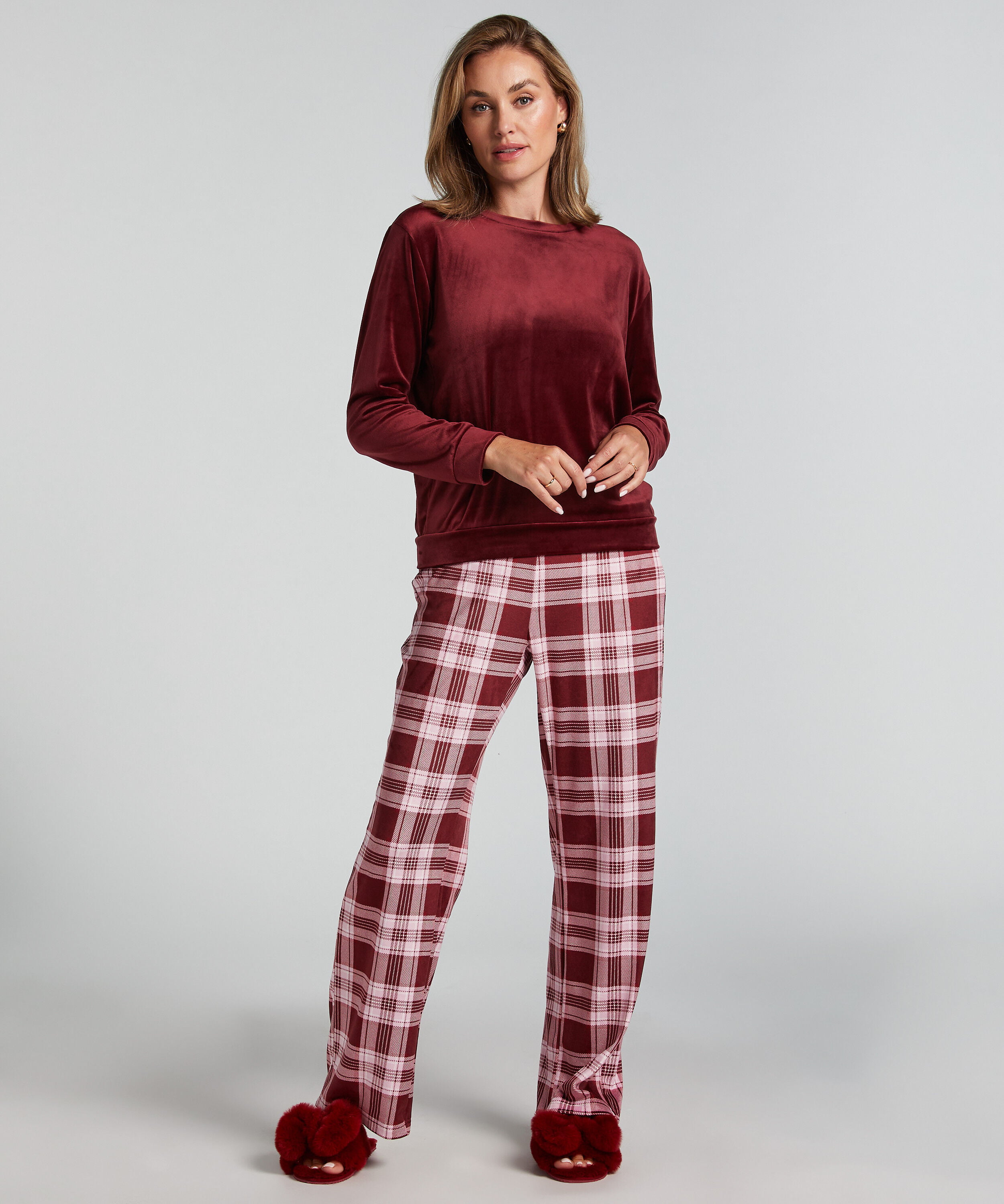 Pysjamassett Velours, Lilla