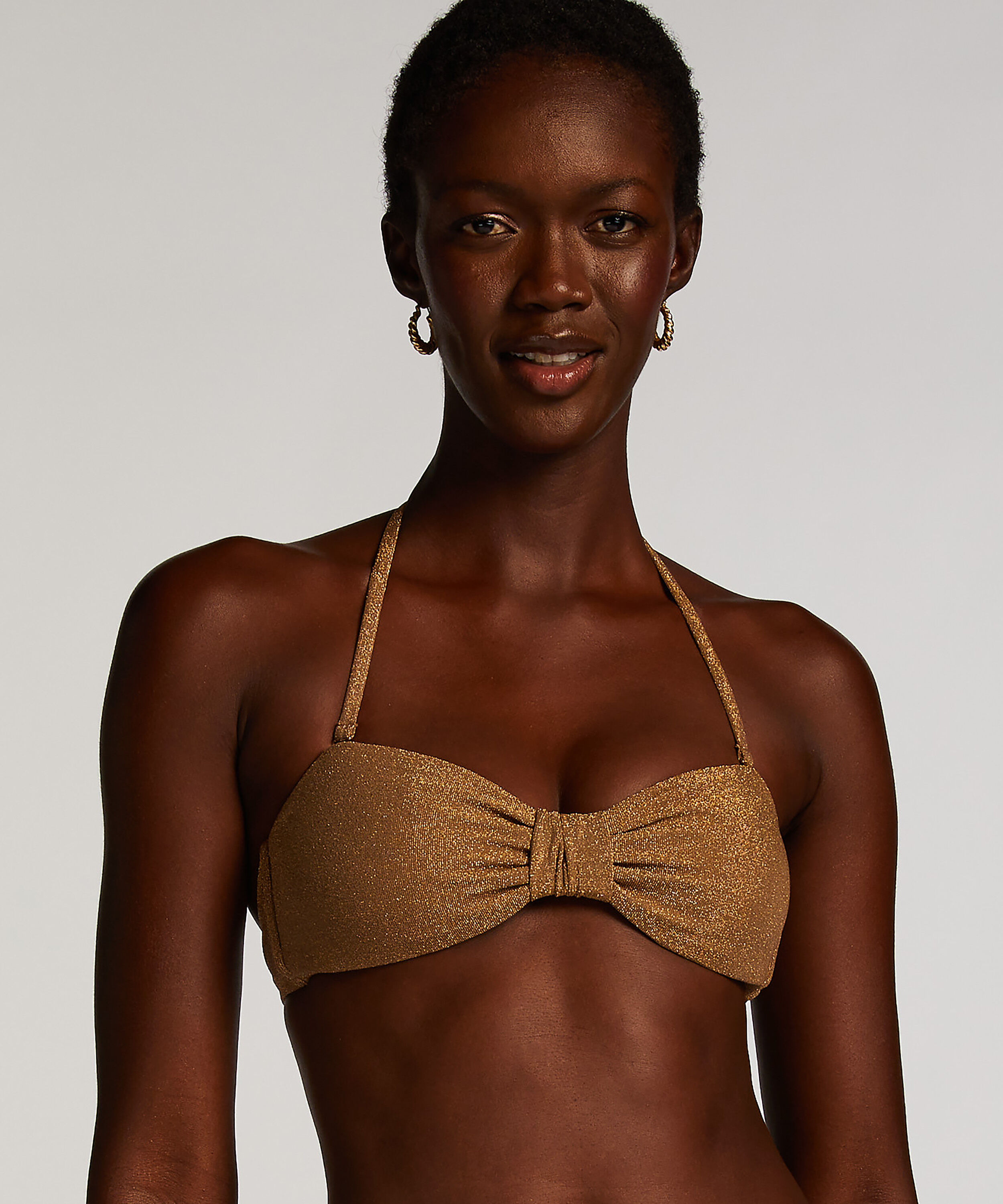 Bandeau-bikinitopp Goldie Shimmer, Gul