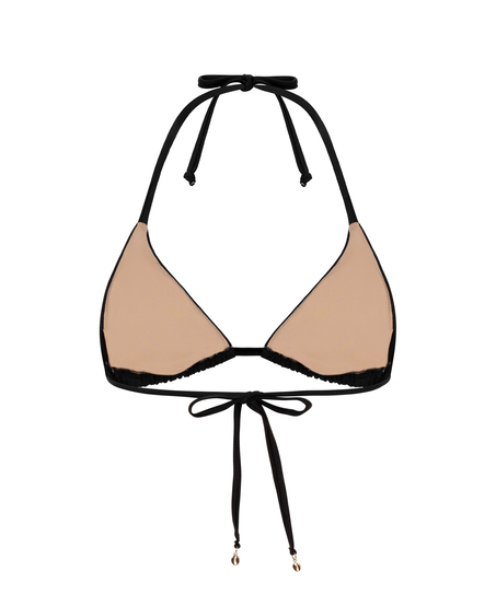 Triangle bikinitopp Boho, Svart