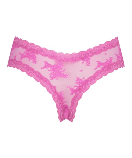 Brasiliansk truse V-shape Mesh, Rosa