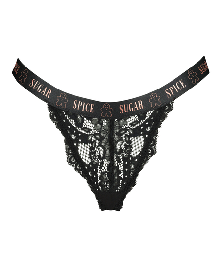 Ekstra lav g-streng Cinnamon, Svart