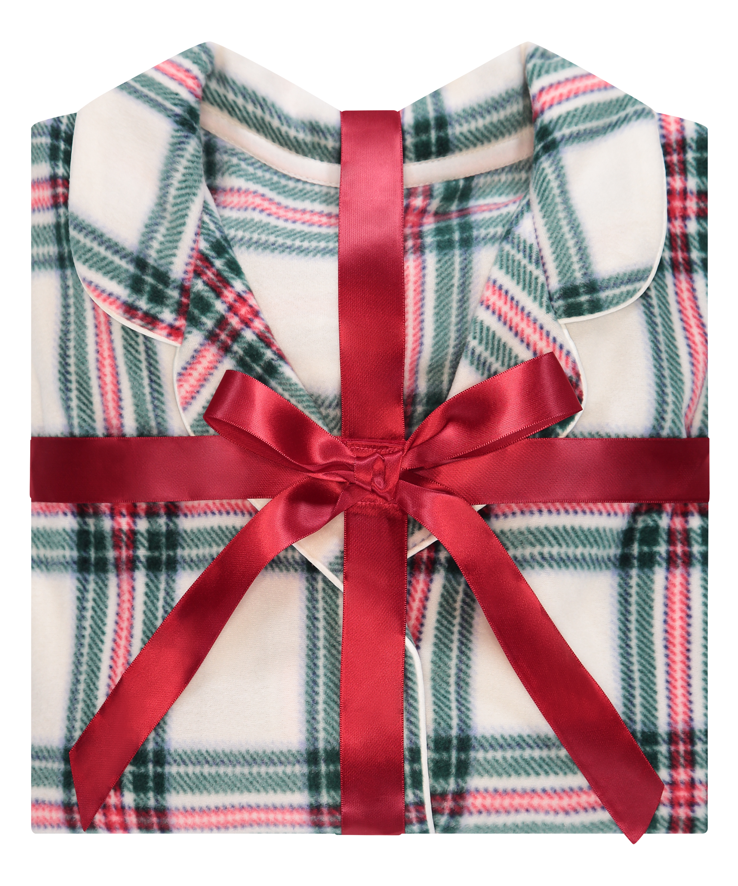 Pysjamassett Fleece, Hvit, main