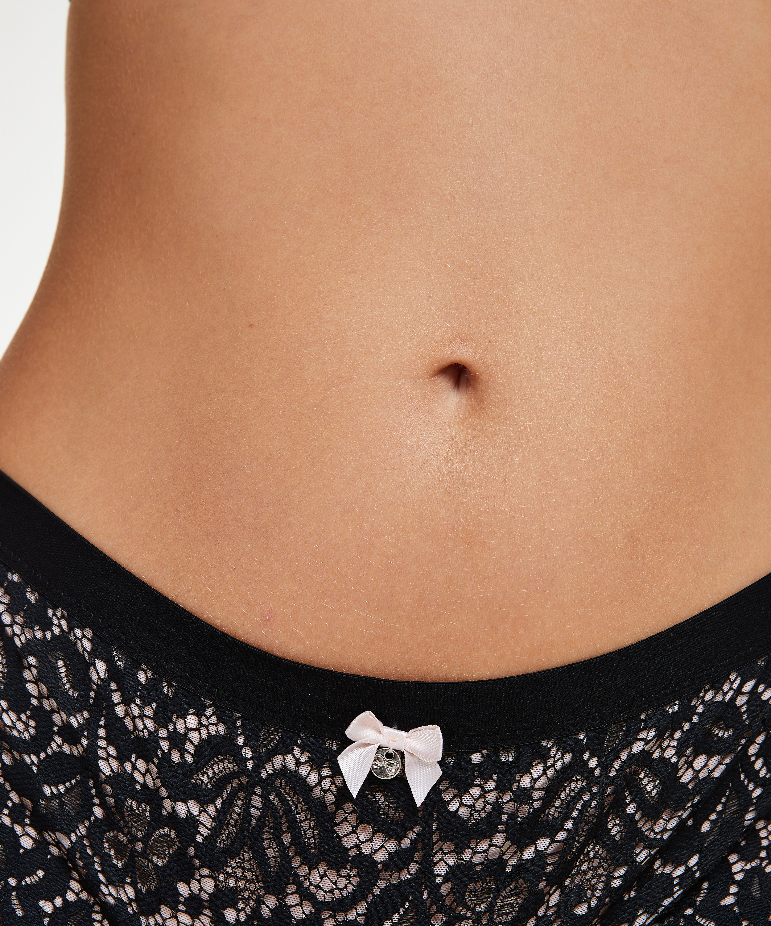 Rose hipster-string, Svart, main