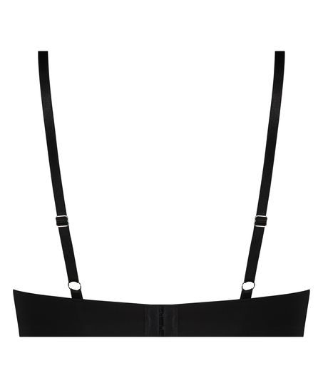 Vatterte push-up bøyle-bh Lea, Svart