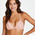 Rose polstret triangle-bralette, Rosa