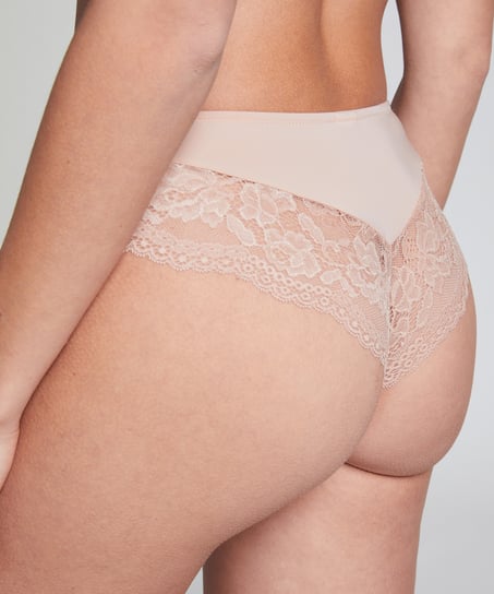 Valencia Brazilian Shorts, Beige