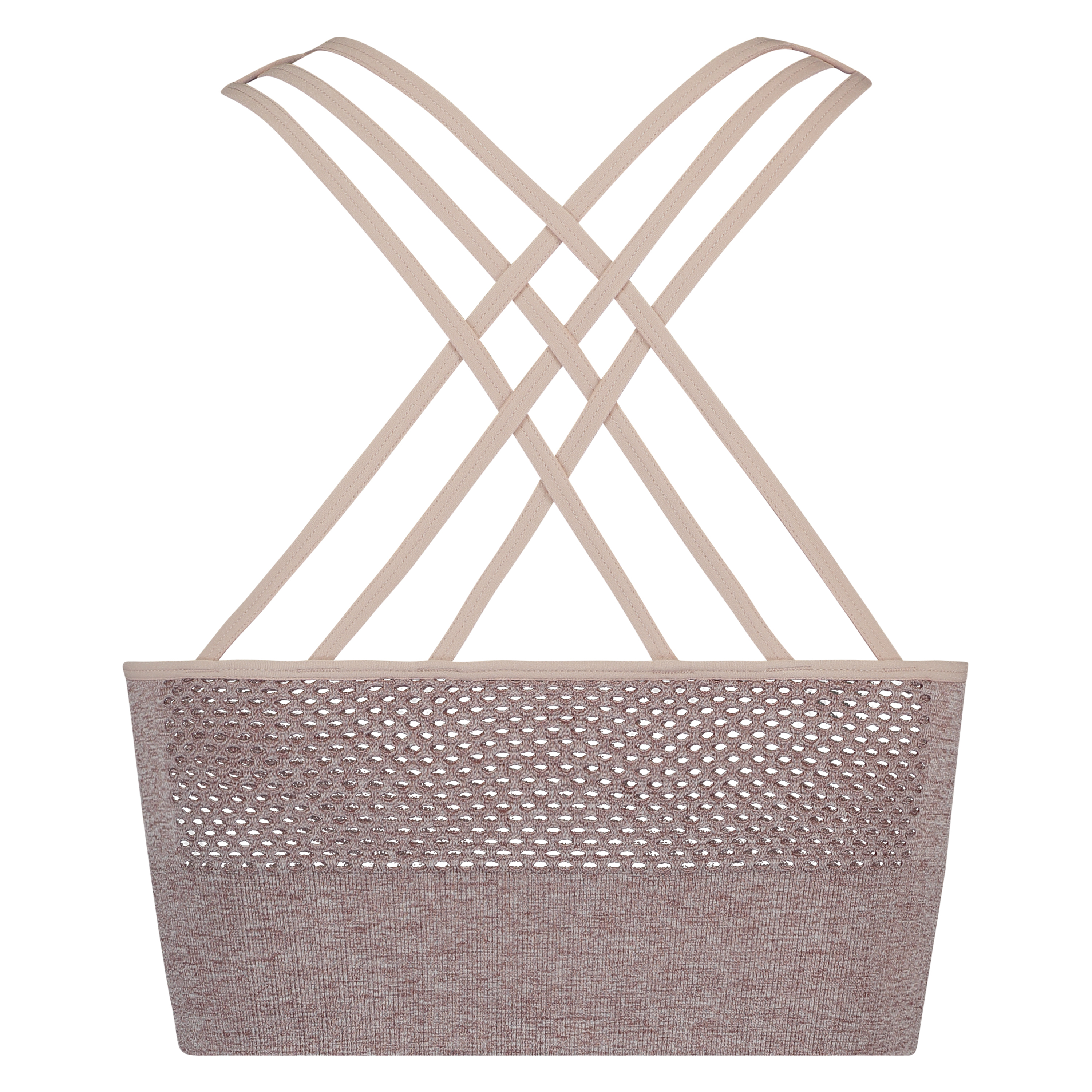 HKMX sports-BH med h&oslash;y hals niv&aring; 2 i gr&aring;toner, Rosa, main