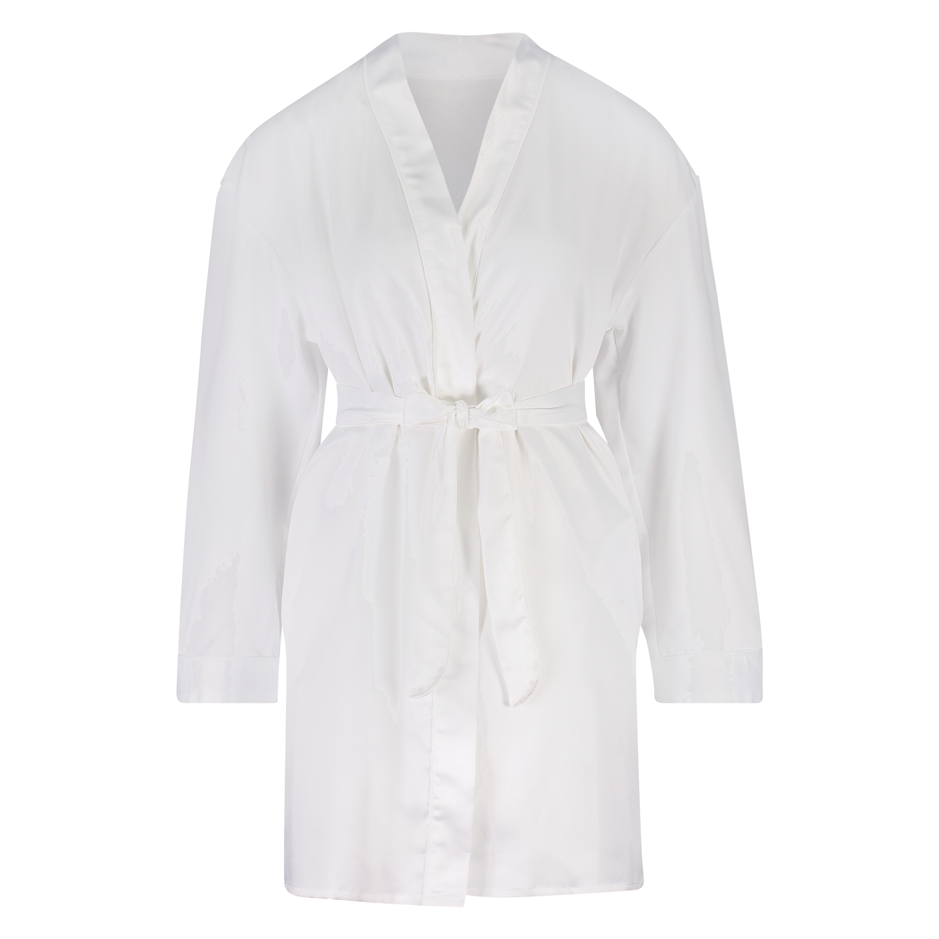 Bridal kimono i sateng, Hvit, main