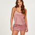 Velvet lace cami, Rosa