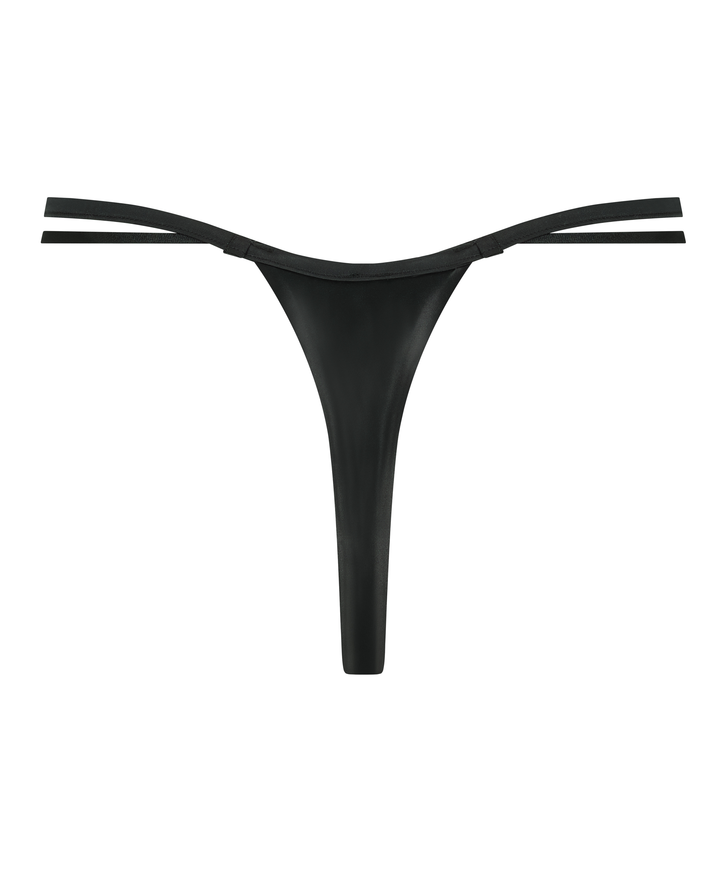 Domenica High Leg-thong, Svart, main