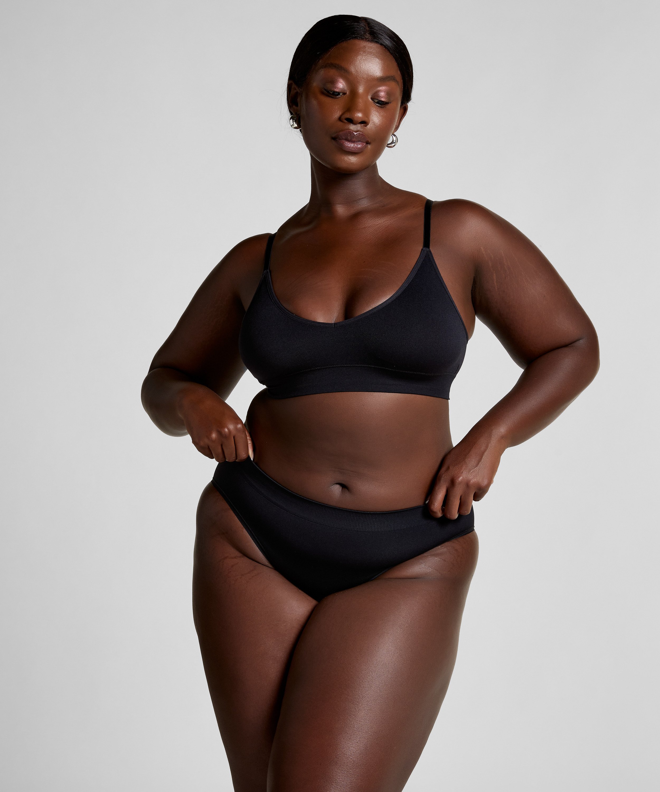 Dide High Knickers, Svart, main