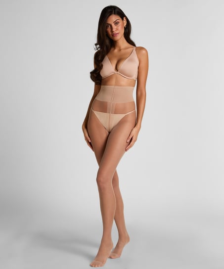 Str&oslash;mpebukse 15 Denier Second Skin, Brun