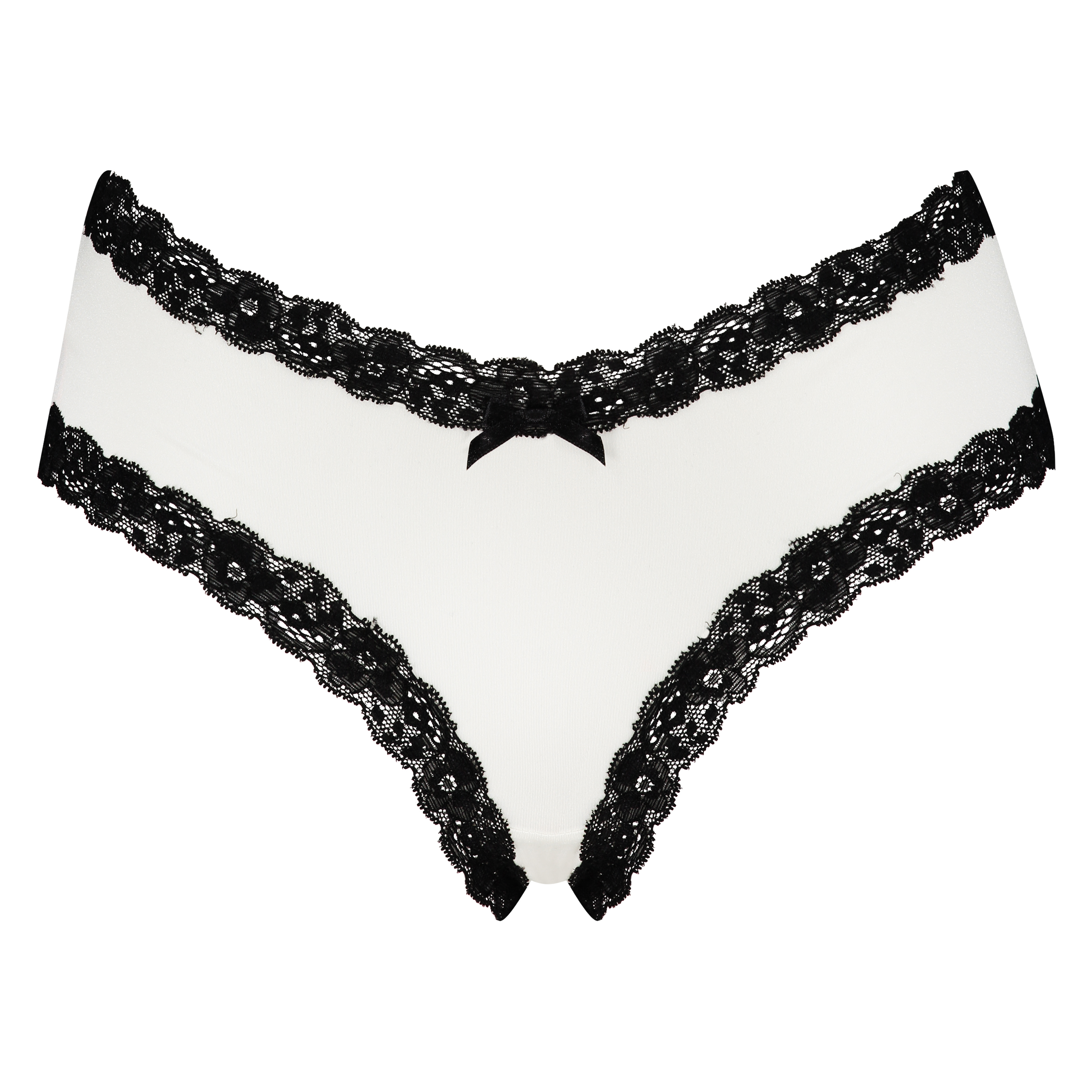 V-formet brasiliansk i mikrofiber, Hvit, main