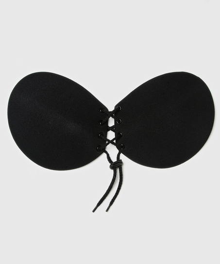 Klebe-BH med pushup, Svart