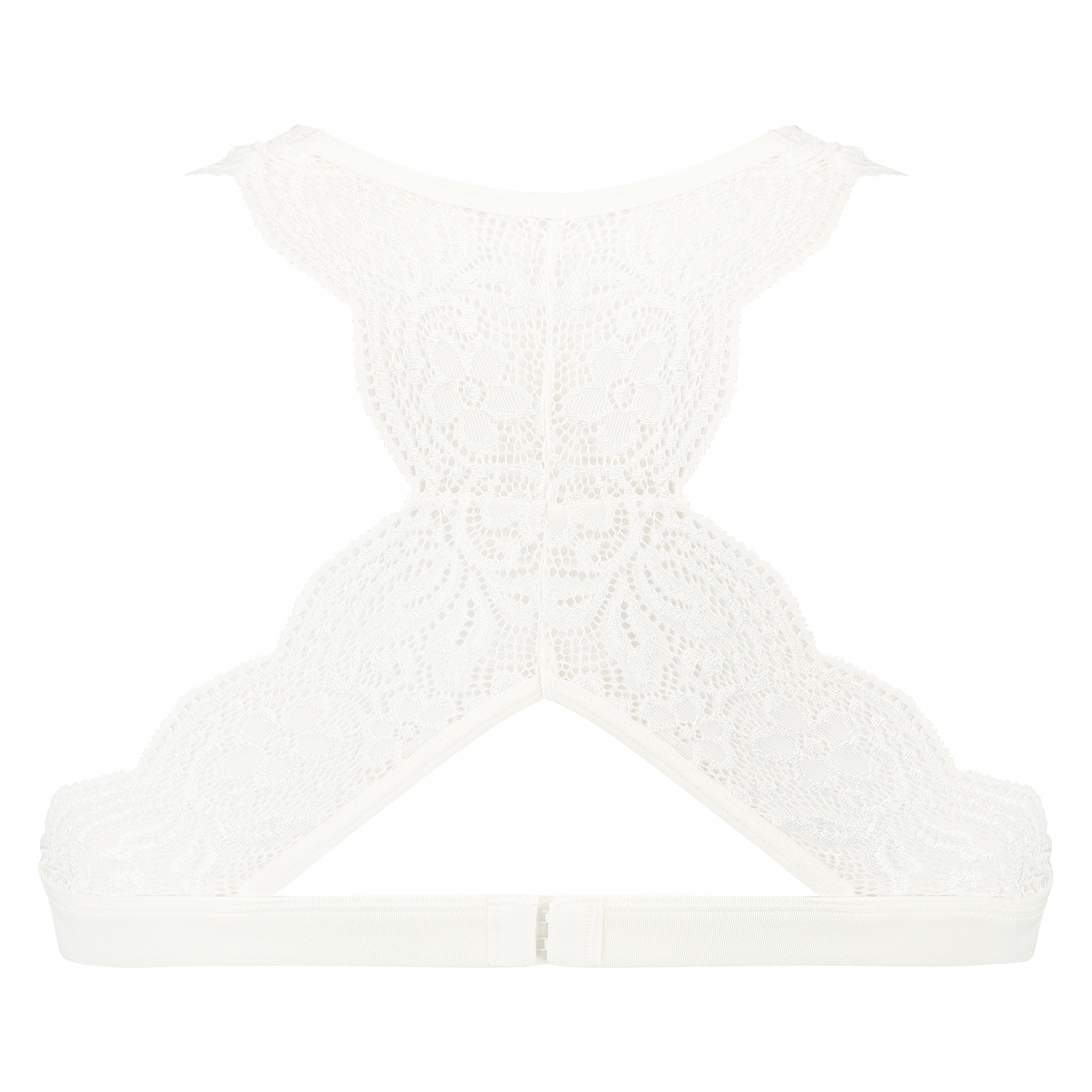 Halter racerback bralette, Hvit, main