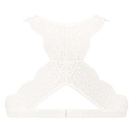 Halter racerback bralette, Hvit