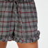 Twill Check pysjamasshorts, Gr&aring;
