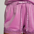 Velvet lace shorts, Rosa