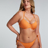 Bikinitopp Scallop Lurex, Oransje