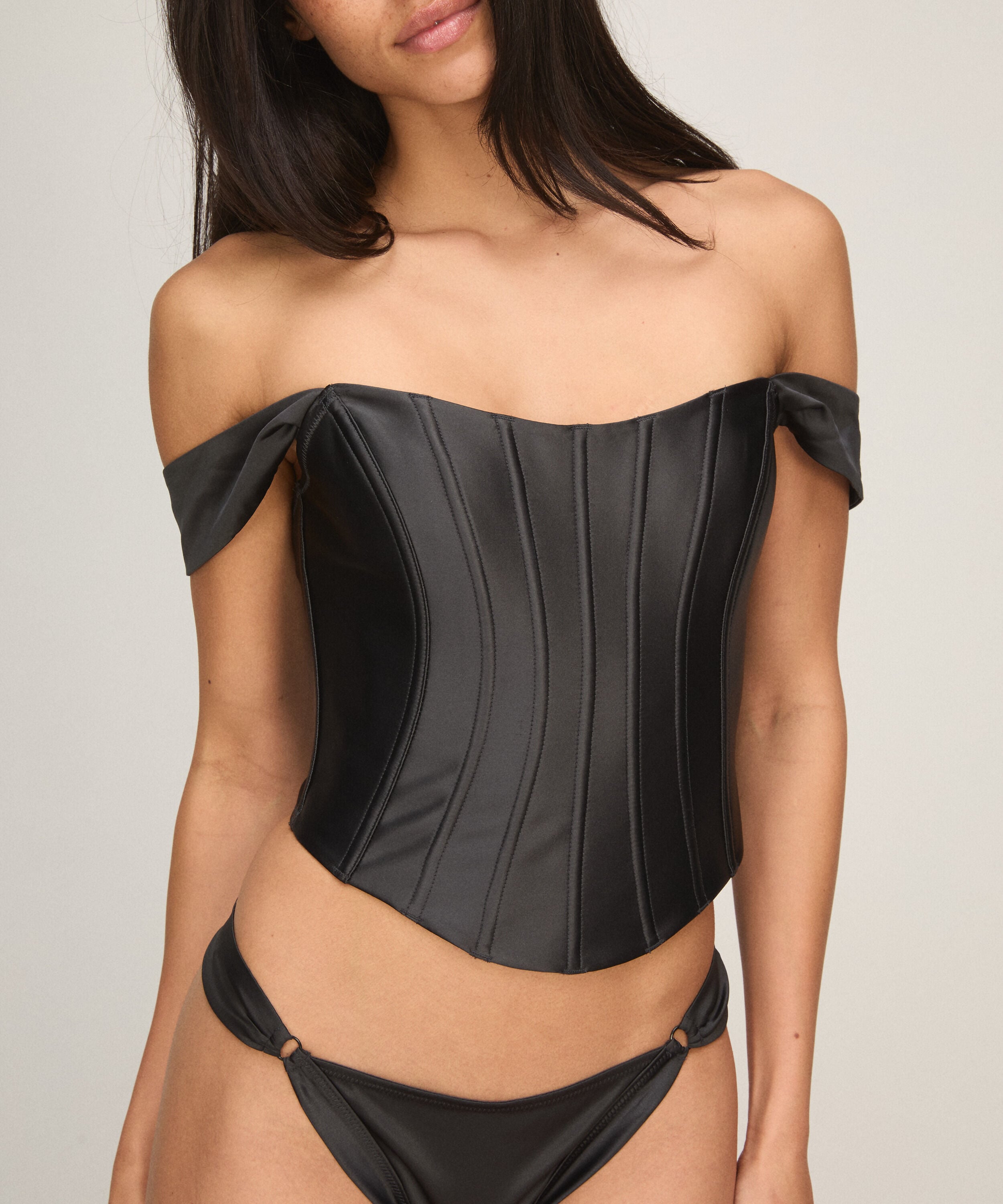 Bustier Anastasia, Svart