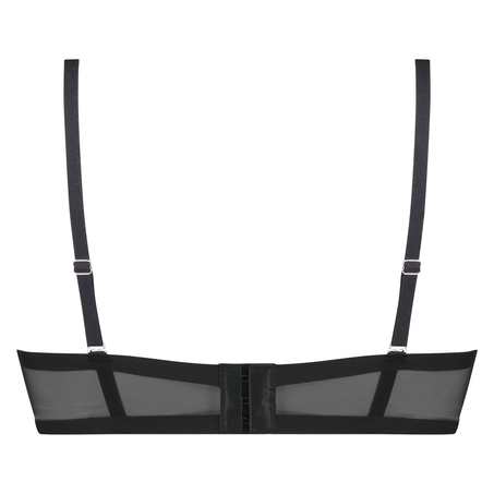 Kylie foret stroppel&oslash;s BH med b&oslash;yle, Svart