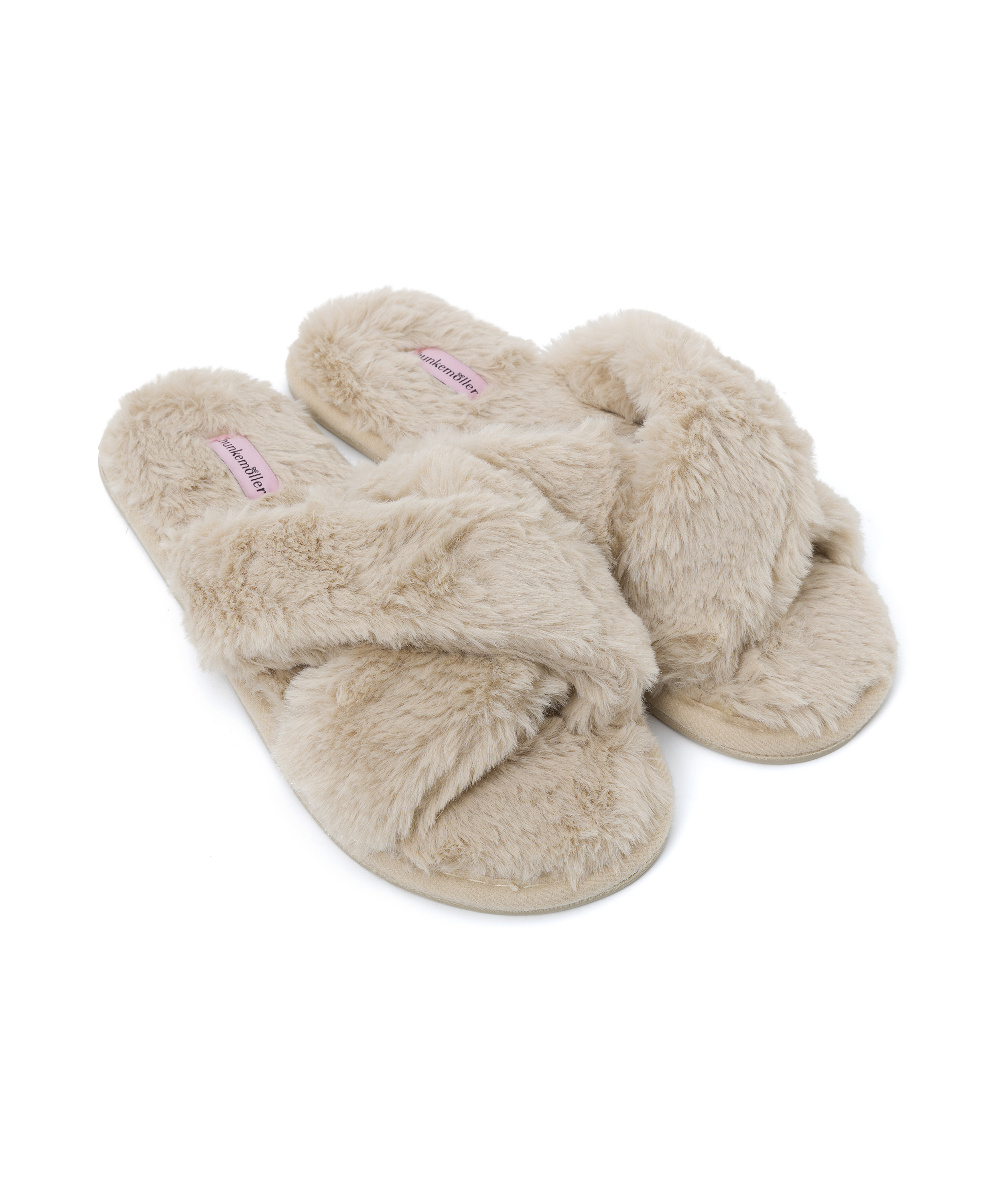 Cross Straps Indoor Sandals, Hvit, main