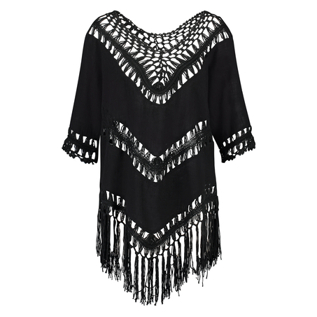 Fringe Tunic, Svart