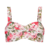 Tropical Bandeau bikinitopp med polstring, Hvit