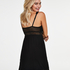 Graphic Lace slipkjole, Svart