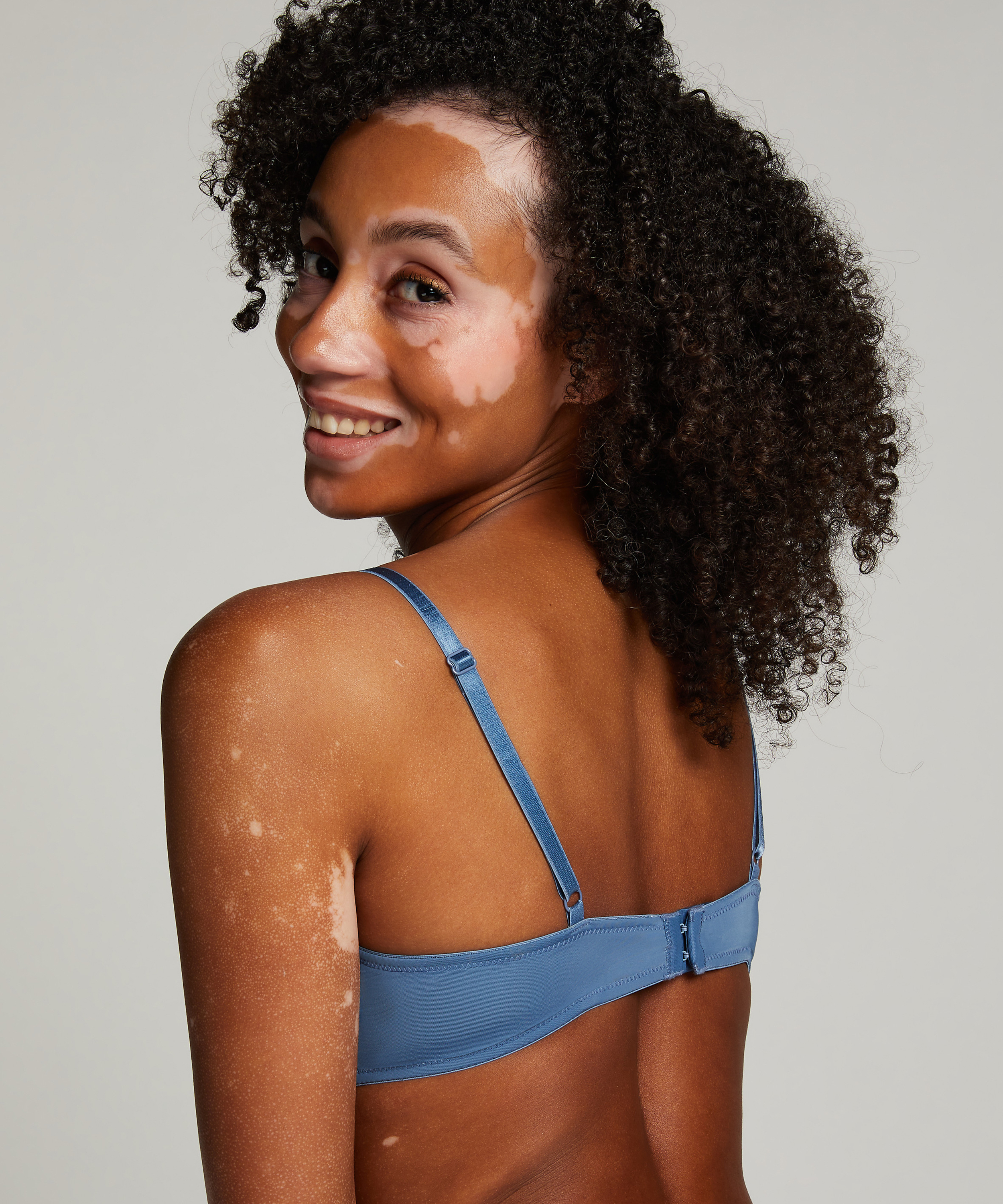 Vattert bh med b&oslash;yle Plunge, Bl&aring;, main