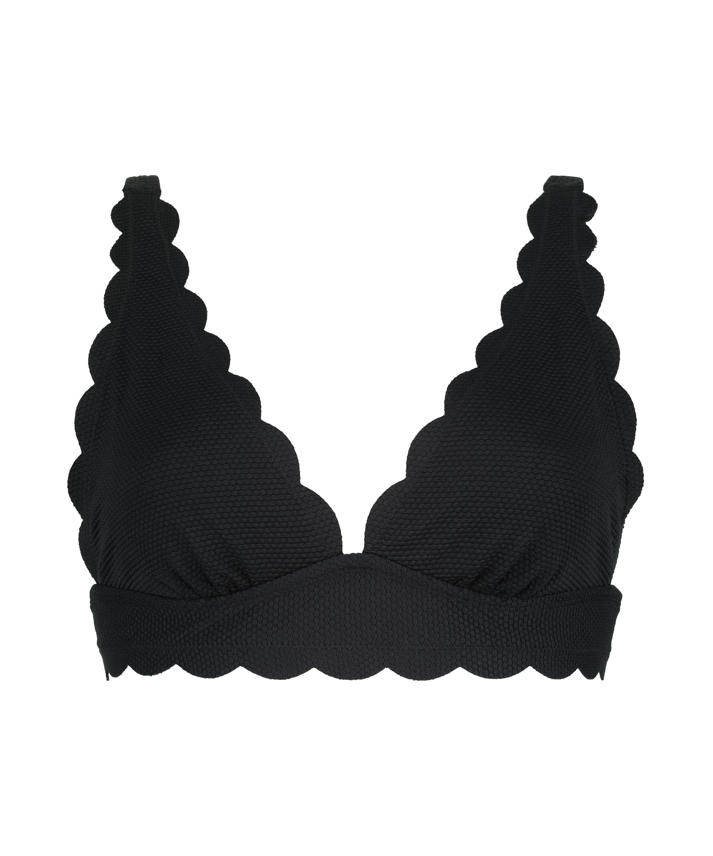 Scallop triangle bikinitopp