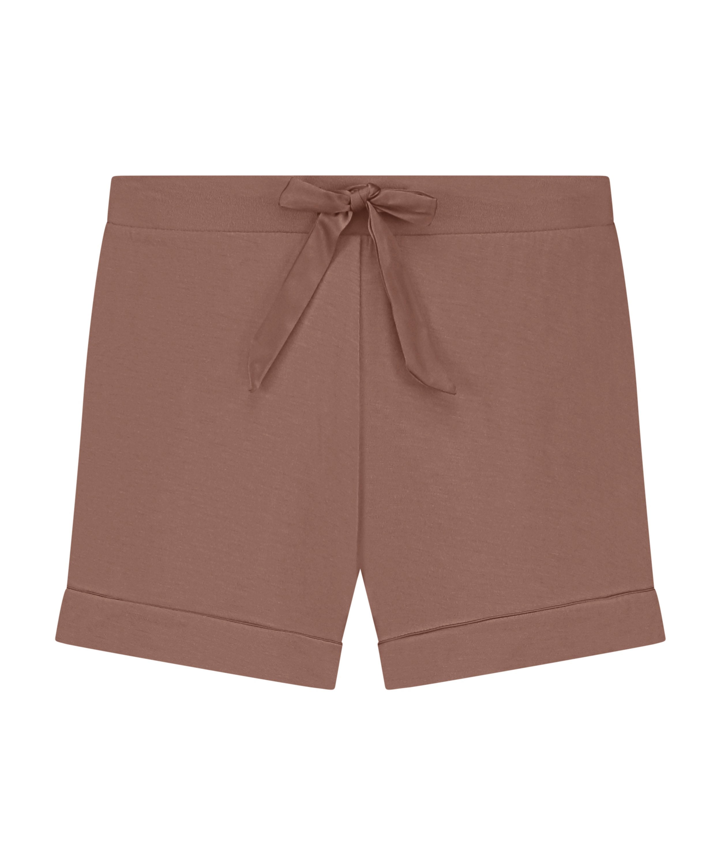 Essential shorts i jerseystoff, Brun, main