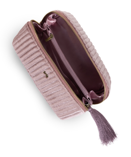 Velvet Make-Up Bag, Rosa