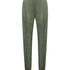 Pintuck Velours joggebukser, Grønn