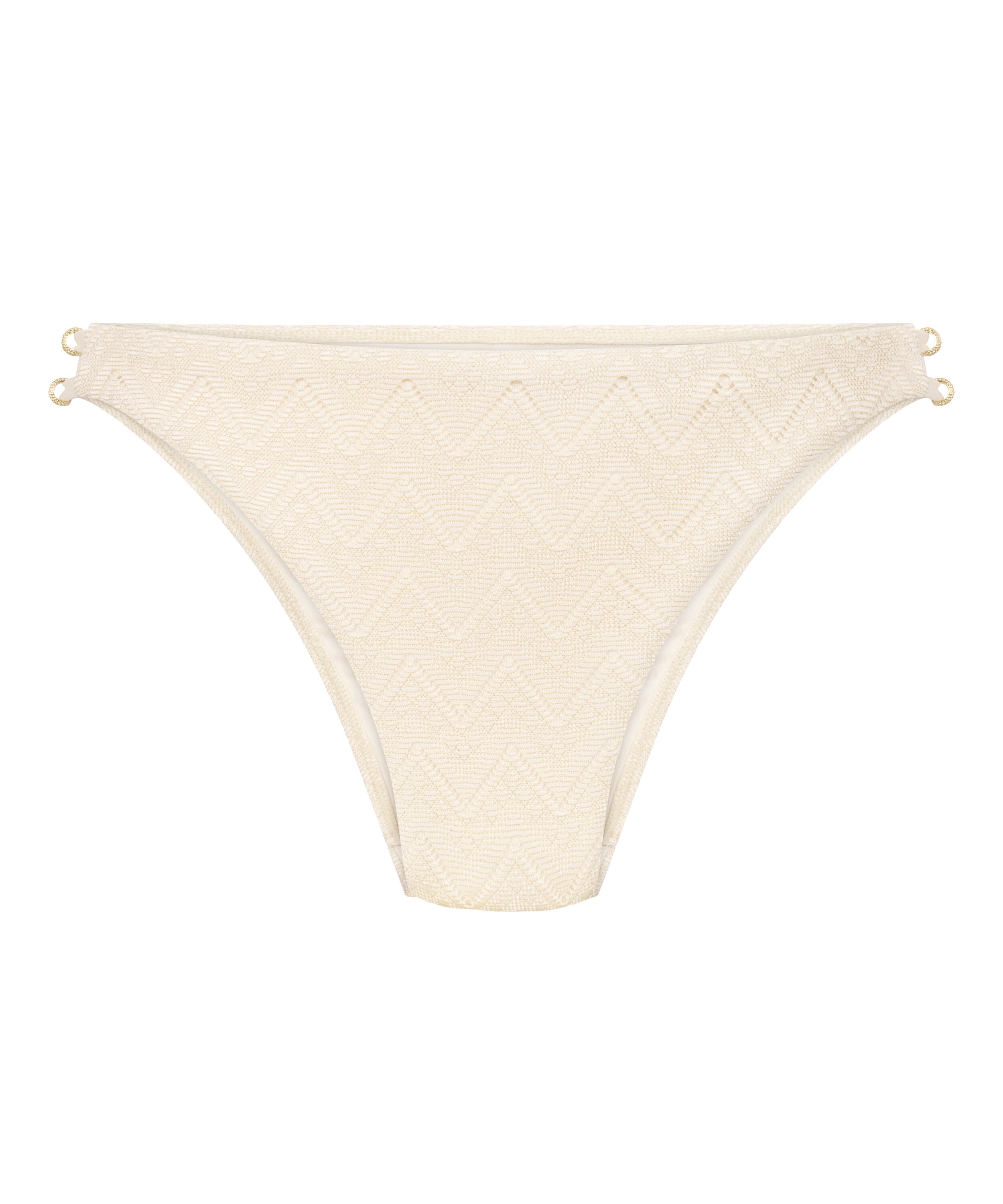 Bikini Underdel Crochet, Hvit