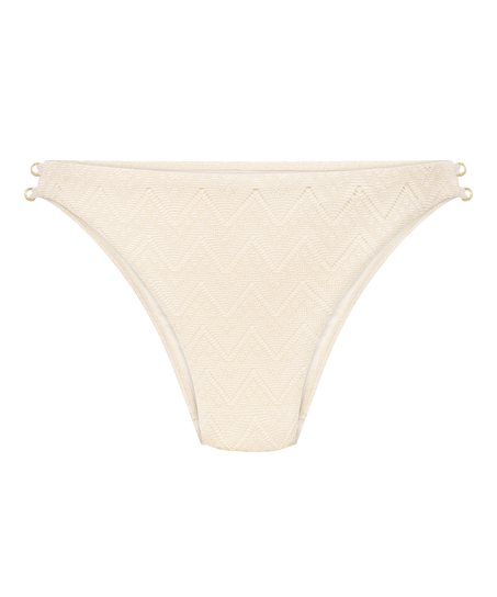 Bikini Underdel Crochet, Hvit