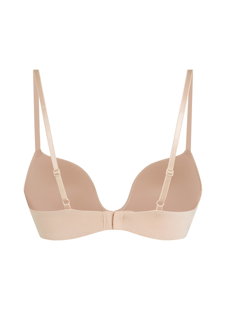 ﻿Vattert bh med bøyle push-up Deep-V, Beige