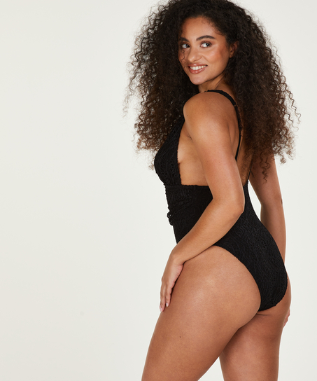 Crochet badedrakt, Svart